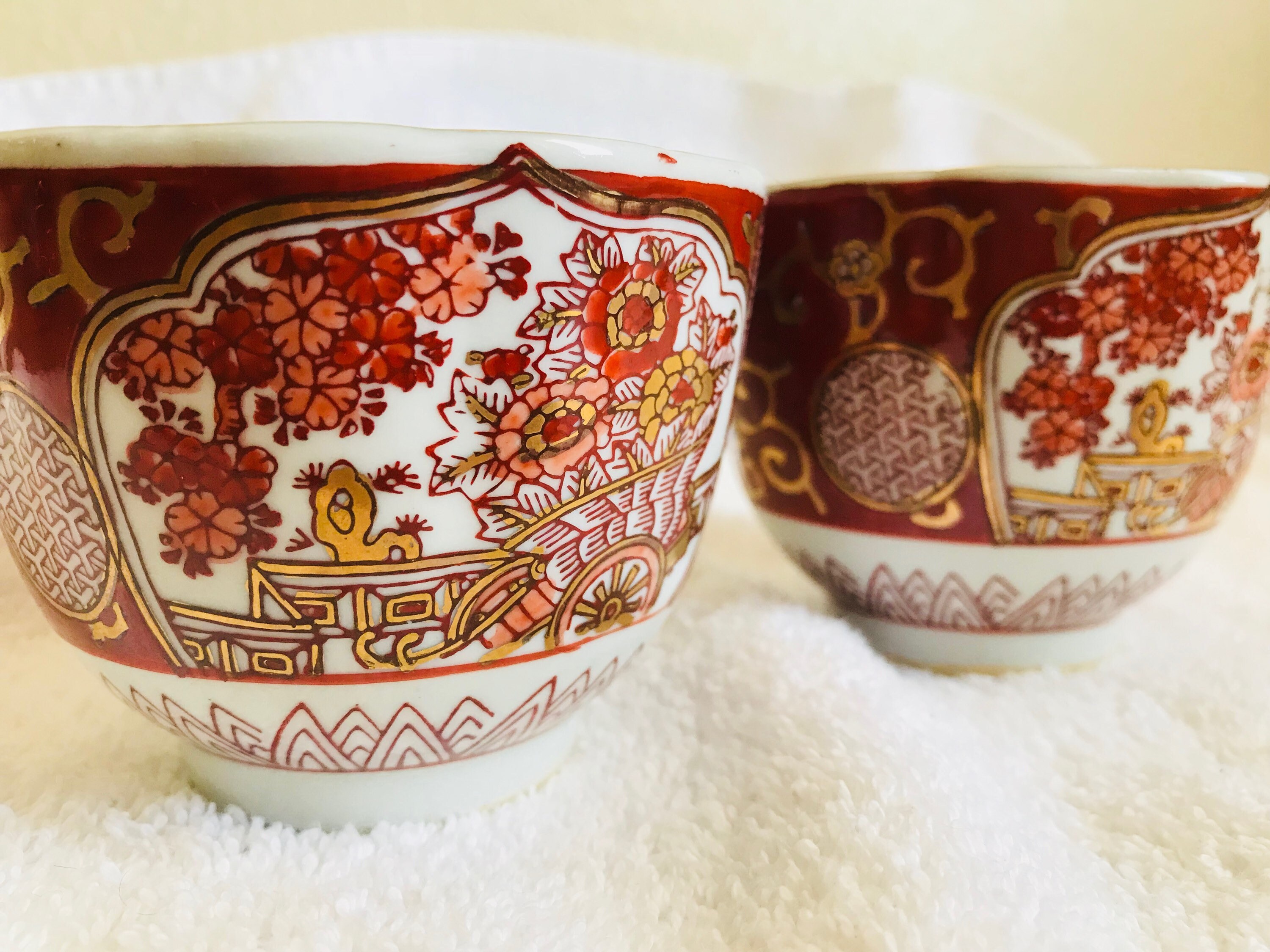 Vintage 18th Century Japanese Gold Imari Hand Painted Etsy UK