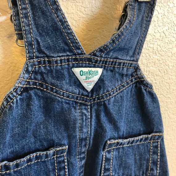 Oshkosh Vintage Denim Overall 3-6 Months Dress - image 7