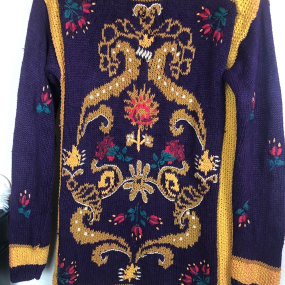 Vintage Casual Corner Floral Pullover Sweater - image 4