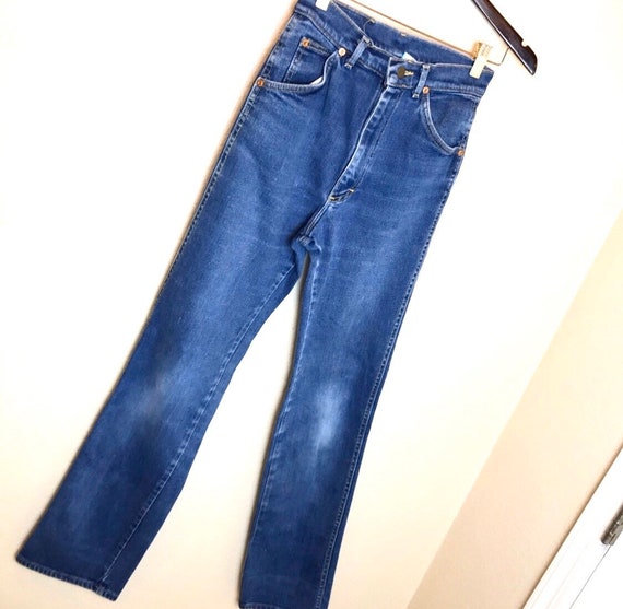 Y2K LEE High Rise Denim Cowboy Cowgirl Jeans 26 - image 1