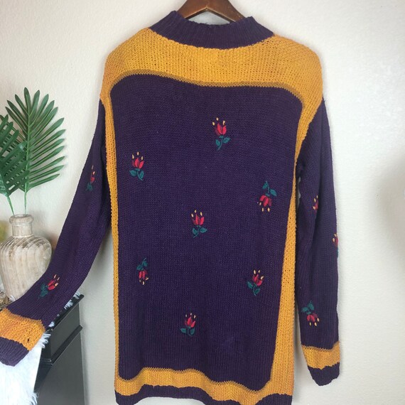 Vintage Casual Corner Floral Pullover Sweater - image 7