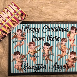 BTS Christmas Card bangtan boys KPOP Korea Hallyu Jungkook Suga Jimin