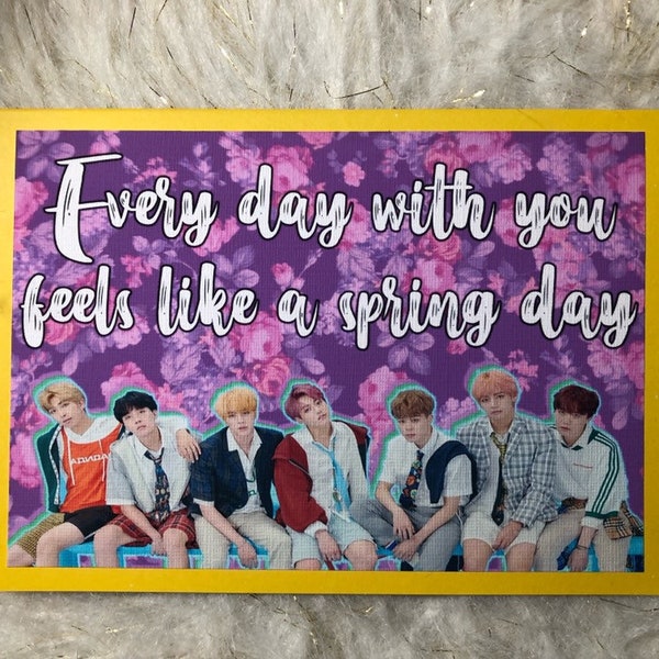 BTS Spring Day Valentine Kpop Korea Bangtan Boys Jung Kook Jimin Suga