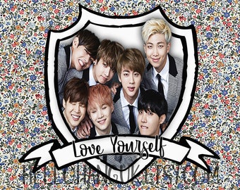 BTS Love Yourself Note Card, Bangtan Boys, Kpop, Korea, Blank, Friendship, BFF, EXO, Wanna One