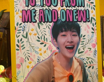 Onew Birthday Card SHINee Jinki