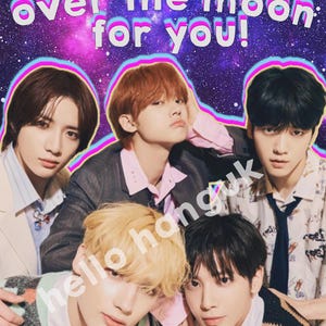 TXT Over the Moon Valentine, Kpop Card, Korea, Przyjaźń, Bądź mój