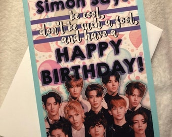 NCT 127 Birthday Card Kpop Korea Hallyu