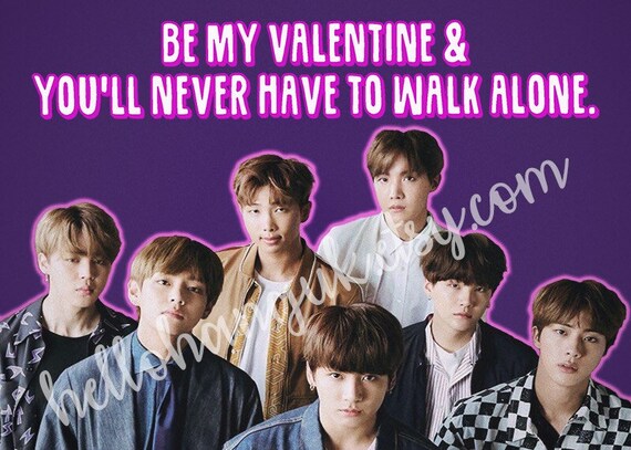 Bts Valentine Kpop Bangtan Boys Exo Bigbang Wanna One Twice Etsy Bts Valentine Kpop Bangtan Boys Exo Bigbang Wanna One Twice Etsy
