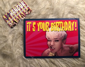 G-Dragon Crayon Geburtstag Karte Kpop BIGBANG Korea Hallyu