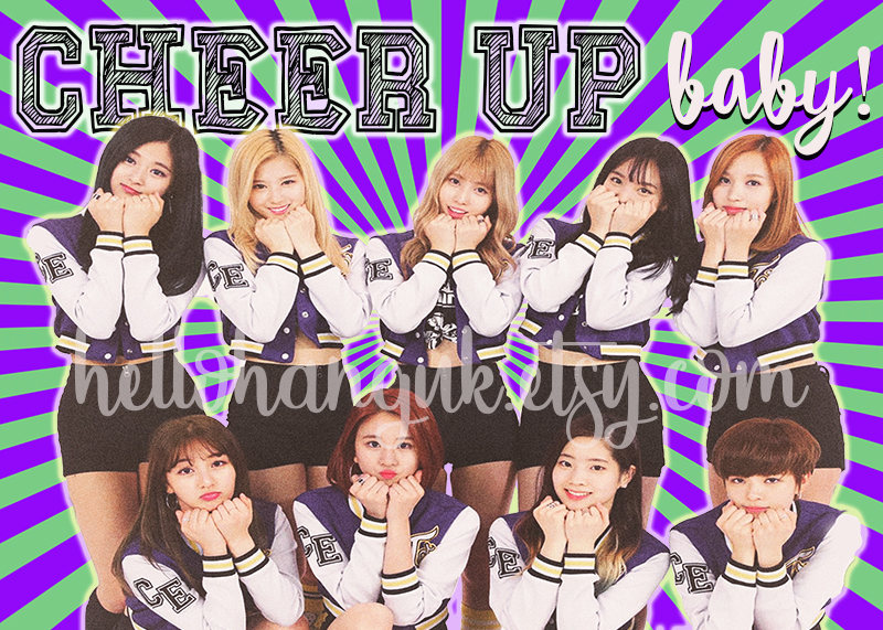 Twice Cheer up Card, Notecard, Kpop, Get Well, Thinking of You