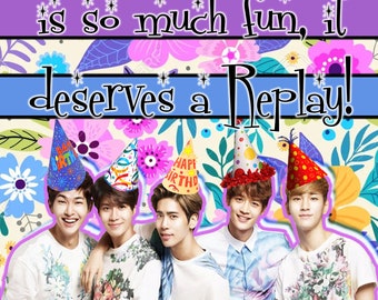 Shinee Birthday Card Replay Jonghyun Taemin Key Onew Minho Kpop