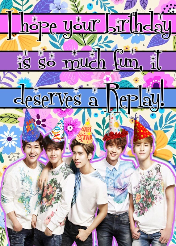 SHINee tarjeta de cumpleaños Replay Jonghyun Taemin Key Onew de jonghyun SHINee tarjeta de cumpleaños Replay Jonghyun Taemin Key Onew