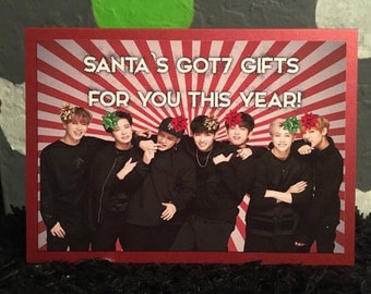 GOT7 Tarjeta de Navidad kpop corea ahgase