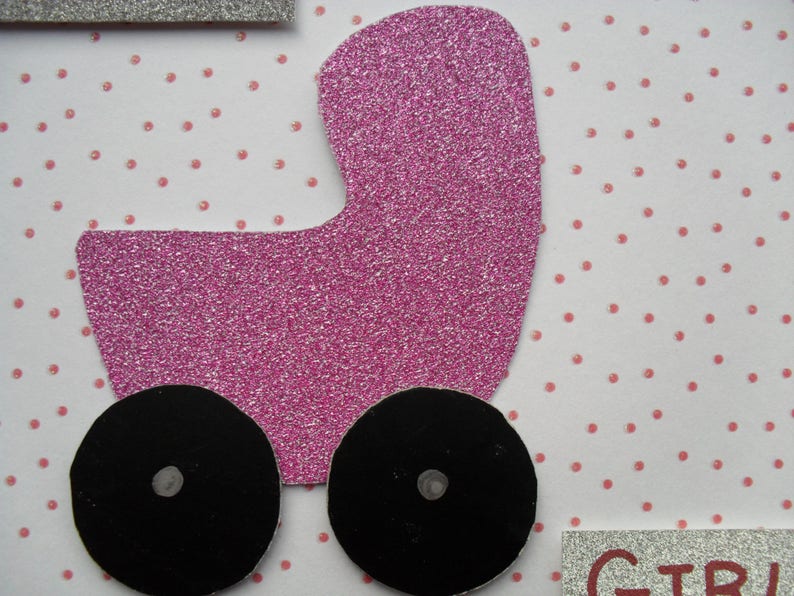 Personalised handmade New Baby Girl Card New baby girl card handmade. New baby girl card card