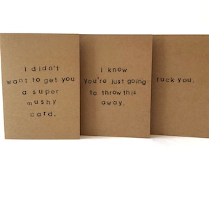 f*ck you 3 times // 3 PACK CARDS // **facetious.set**