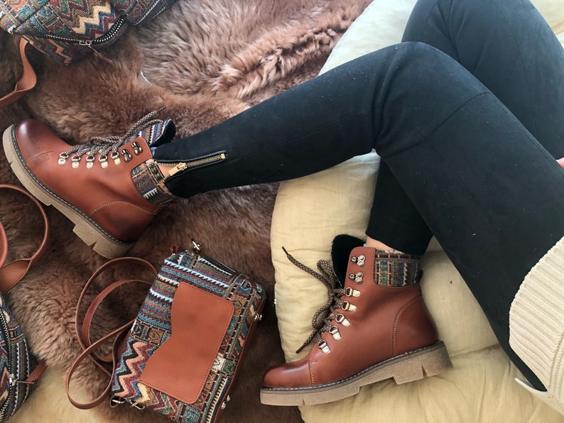Beautiful Shoes Stylish Boots Leather Women Image 0