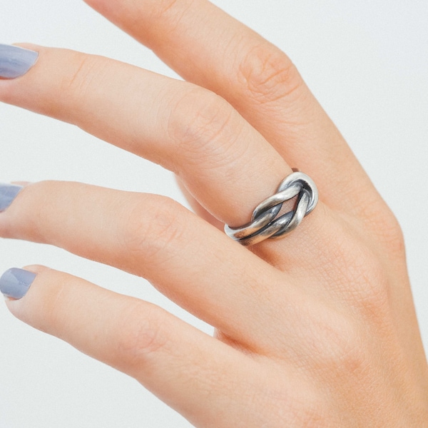 Infinity Knot Ring Etsy