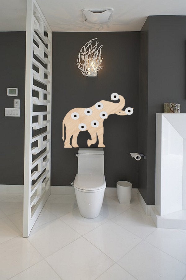 The Elephant Toilet Paper Holder and Toilet Paper Storage Etsy