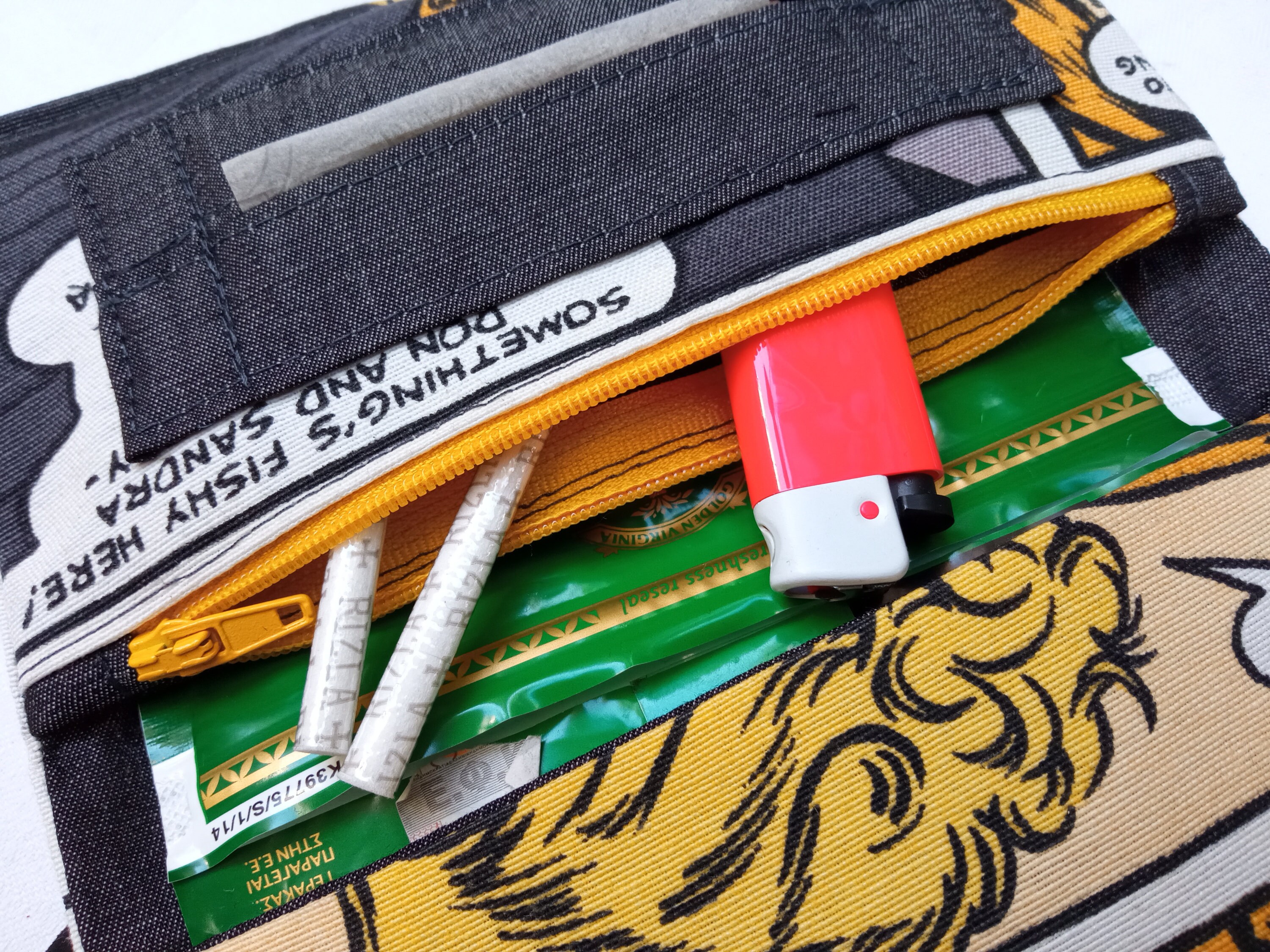 Tobacco Pouch Bag, Fabric Tobacco Pouch, Rolling Tobacco Bag, Hand Made