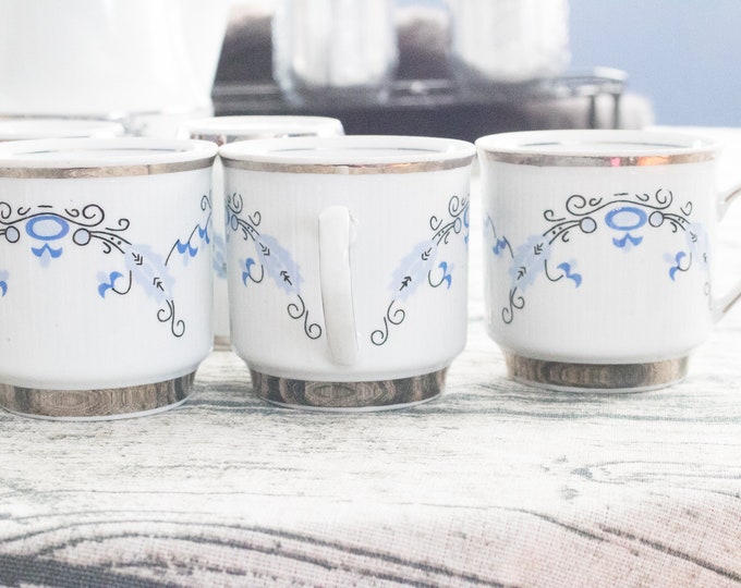 Vintage Polish China Tea Cup Set French Country Decor Mother Etsy