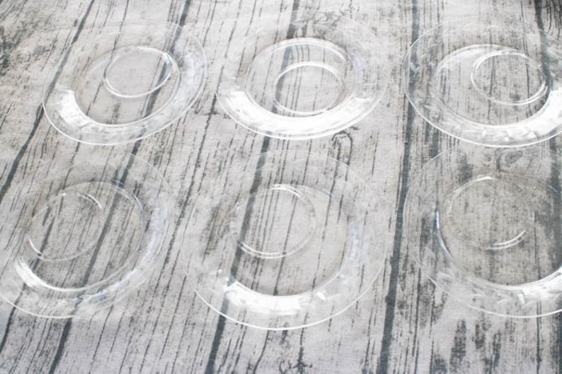Vintage Clear Glass Frosted Leaf Snack Plate Set french country shabby chic vintage wedding floral vintage cake plate dish set retro decor