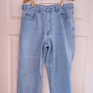 Generra Reserve 100% Cotton Light Wash Straight Leg Denim Jeans, 36x32