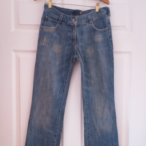 Just Cavalli Gold Tread, Low Rise, Straight Leg Jeans, Italy, 28/42