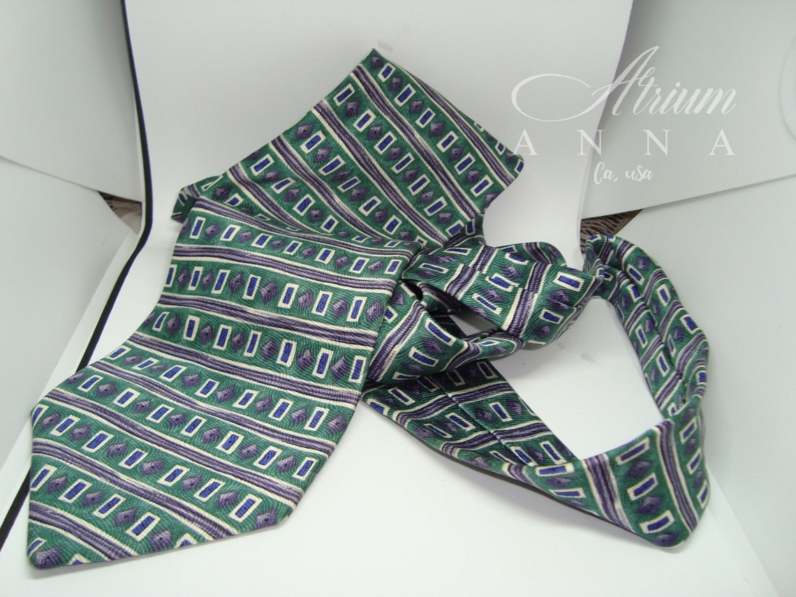 Stafford Executive Spotless Green Silk Vintage Tie - Etsy