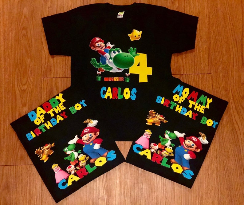 Super Mario Geburtstag Shirt / / super Mario Etsy.de