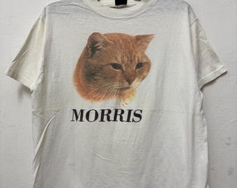 Vintage 80s Morris the Cat T-shirt Size XS-S - Etsy