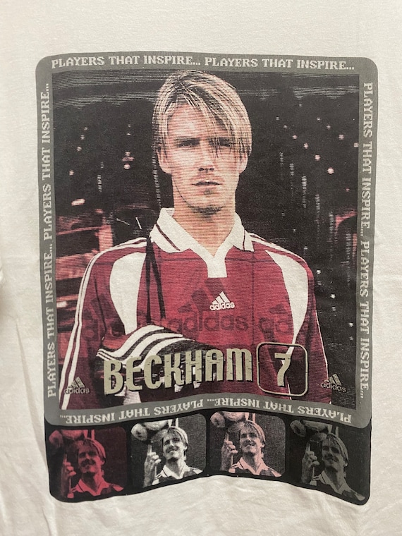 【レア】00s adidas David Backham Tシャツ 英国製 Ｍ レア】00s adidas David Backham Tシャツ 英国製 M