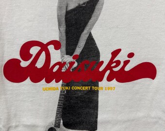 Vintage 90's Yuki Uchida Daisuki Concert Tour J Idol Tee/vintage
