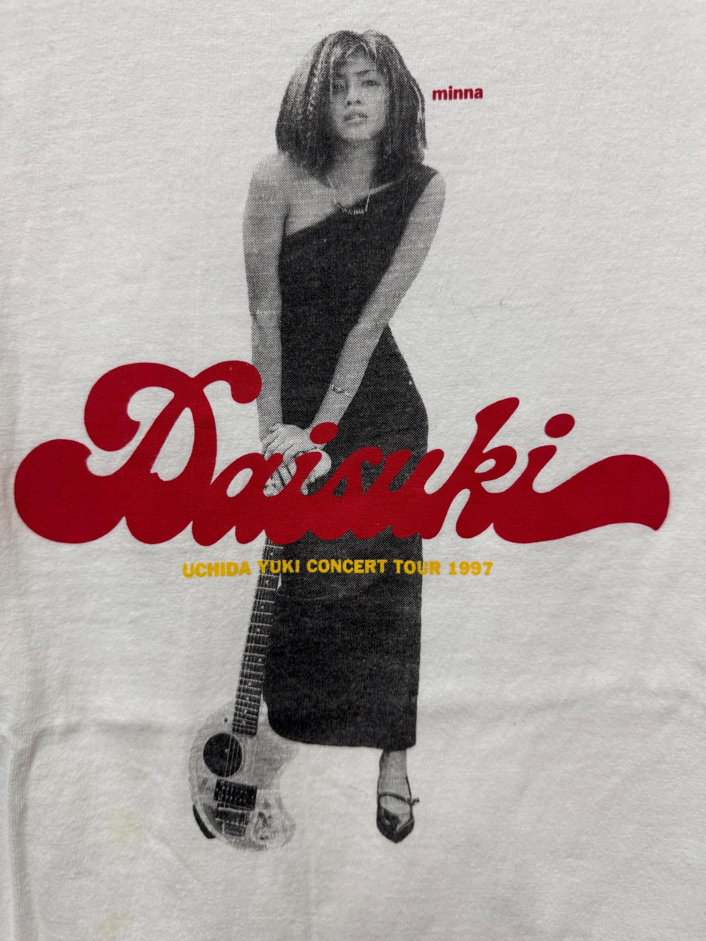 Vintage 90's Yuki Uchida Daisuki Concert Tour J Idol Tee/vintage