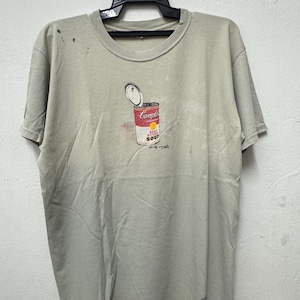 90s Andy Warhol “TOMATO SOUP” musium tee Andy Warhol Campbell's