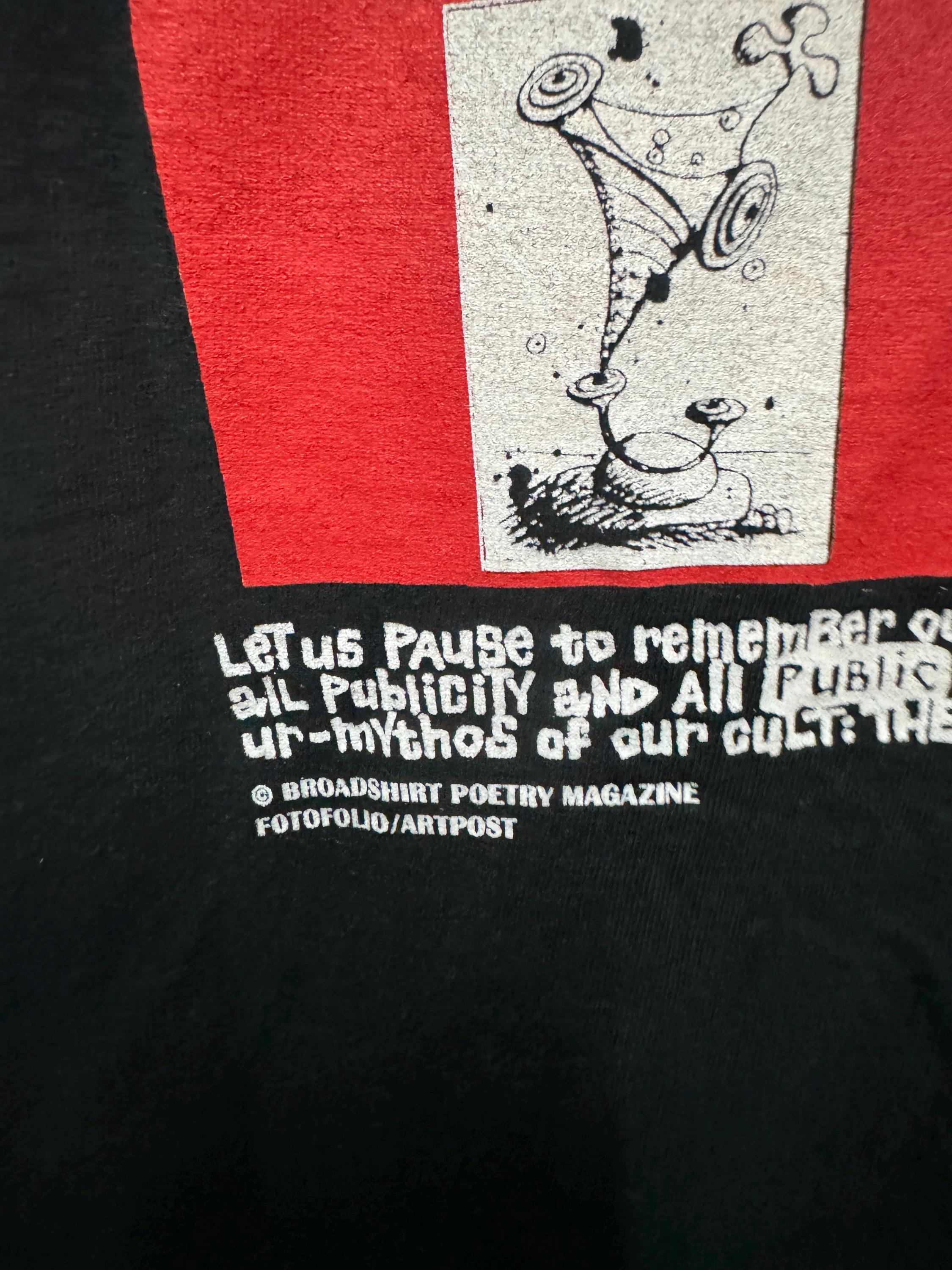ヴィンテージ 90年代 ブロードシャツ 詩集 アートTシャツ フォト 