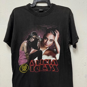 希少 ALICIA KEYS Tシャツ アリシアキーズ アリシア L L】アリシアキーズ 2002 ツアー ヴィンテージTシャツ alicia