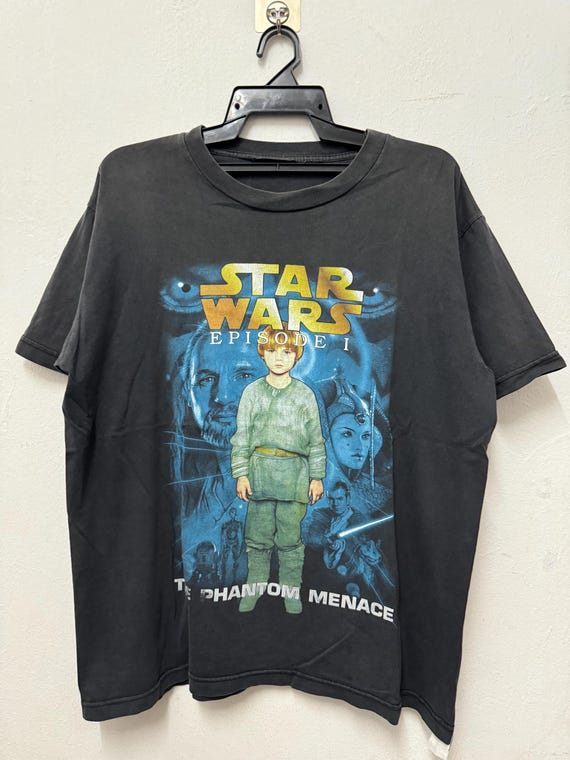 Vintage 90's Star Wars Episode 1 Anakin Skywalker Sci-fi Movie Tee