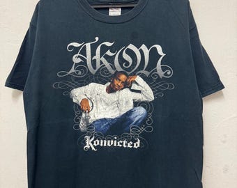 2008 AKON KONVICTED ツアーTシャツ 2000年代 Y2K ヒップホップ ラップ