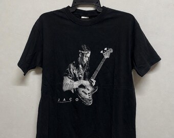 アイビー 様　90s ヴィンテージ JACO PASTORIUS tシャツ M Jaco Pastorius Vintage Music Legend T-shirt - Etsy