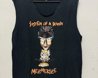 00er System eines Down Mezmerize Albums / Konzert Tee / Nu Metal / Vintage Band Tee / Rock Tee / Musik Tee / Alte Band Tee / Größe L