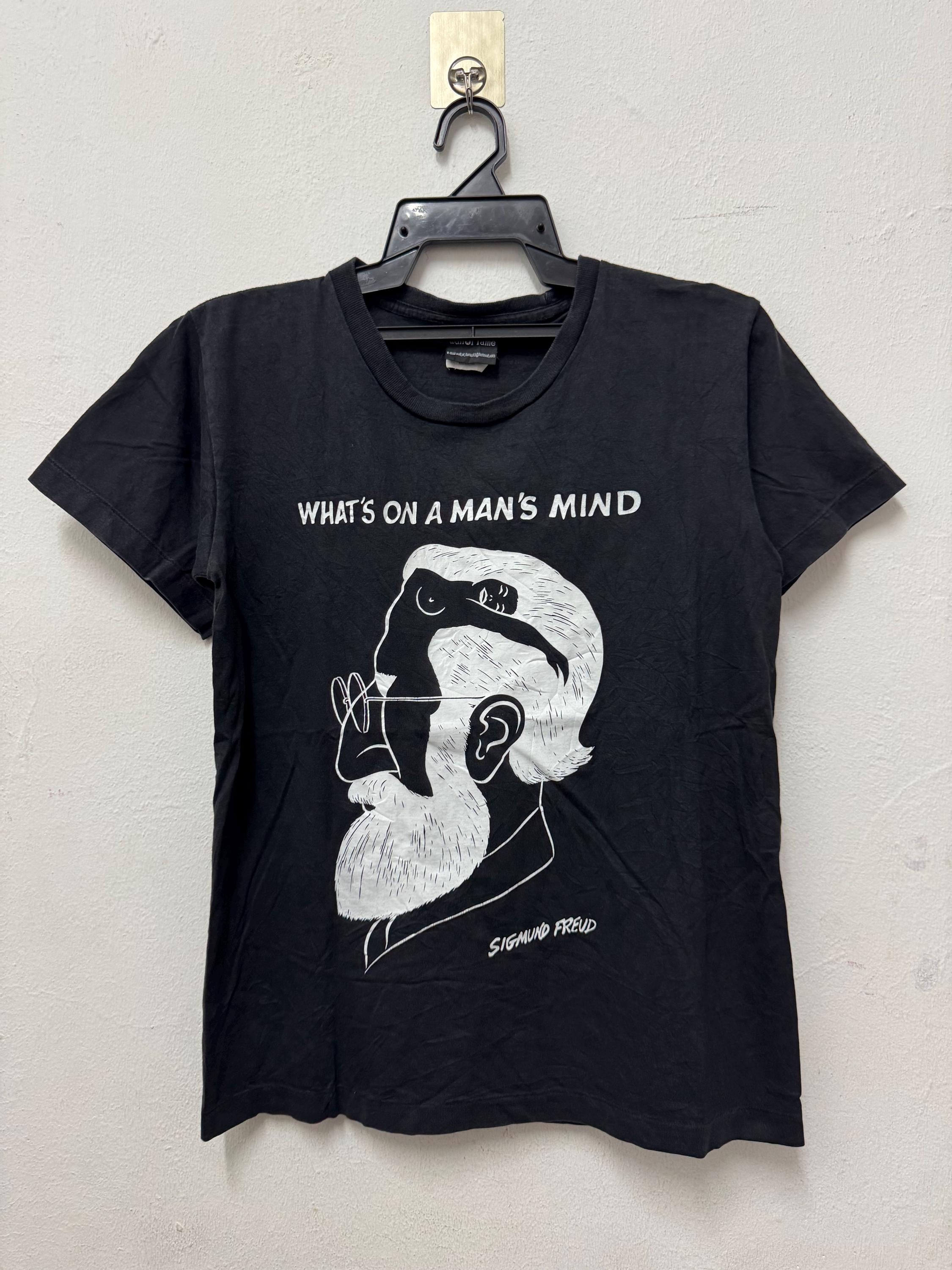 90’s SIGMUND FREUD ビンテージ Tシャツ エロ Vintage 90's Sigmund Freud Theory of Mind Art Tee/fotofolio/ Art