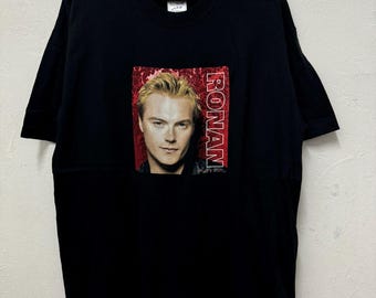 Vintage 00’s Ronan Keating Tour Promo Album Band Tee/ Vintage Band Tee / Rock Tee / Music Tee/ Vintage Band T-Shirts / Rock Tee/ Size L
