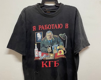 Vintage 90’s Russian Playboy Tee/ Film Movies / Vintage Movie T Shirt