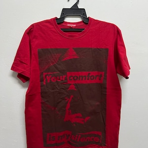Vintage 90er Jahre Barbara Krueger Kunst Rage gegen die Maschine Tee / Vintage Kunst t Shirt / Pop Art / moderne Kunst Tee / Plakat Pop Artwork / Größe M