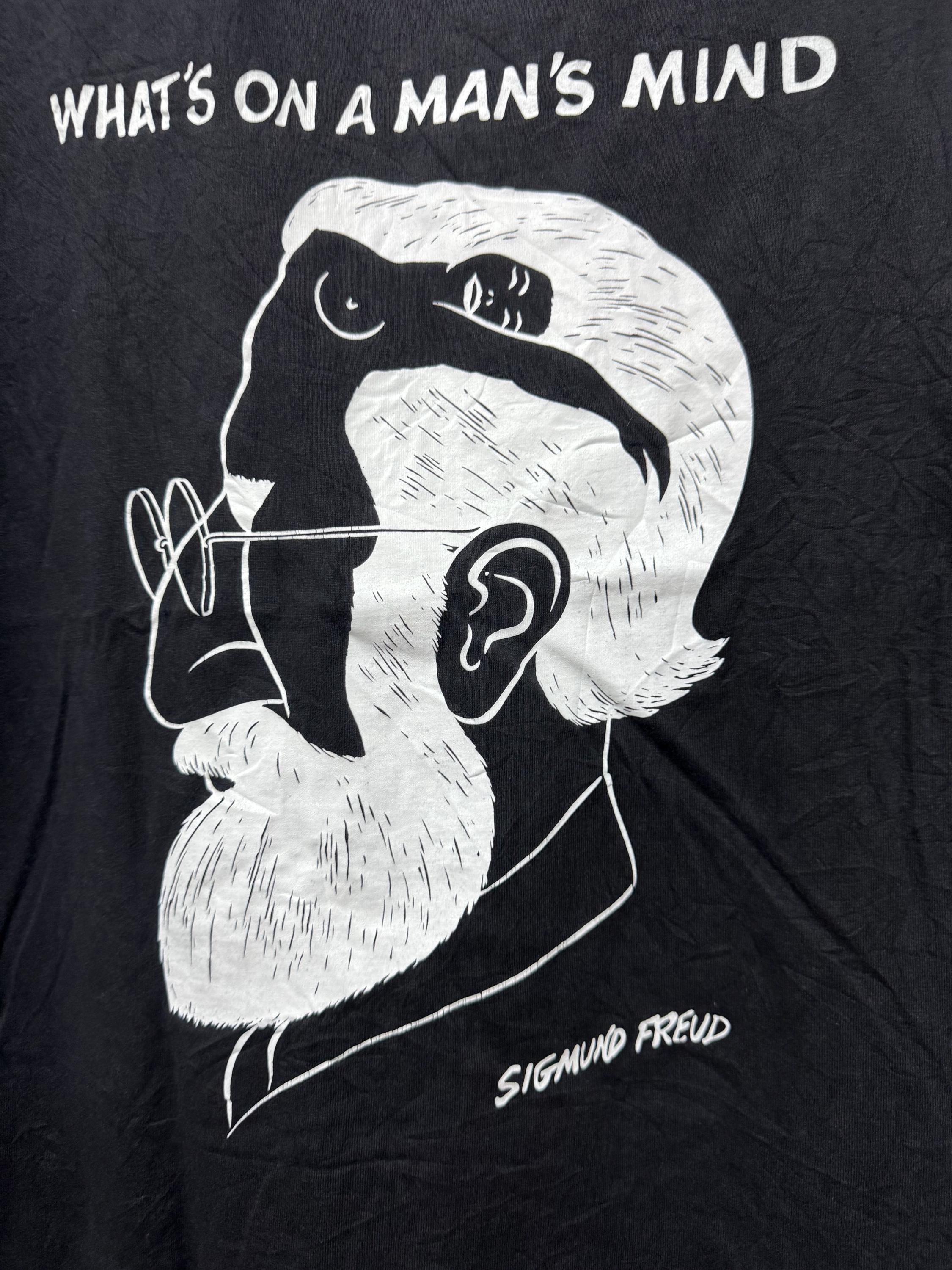 Vintage 90's Sigmund Freud Theory of Mind Art Tee/fotofolio/ Art