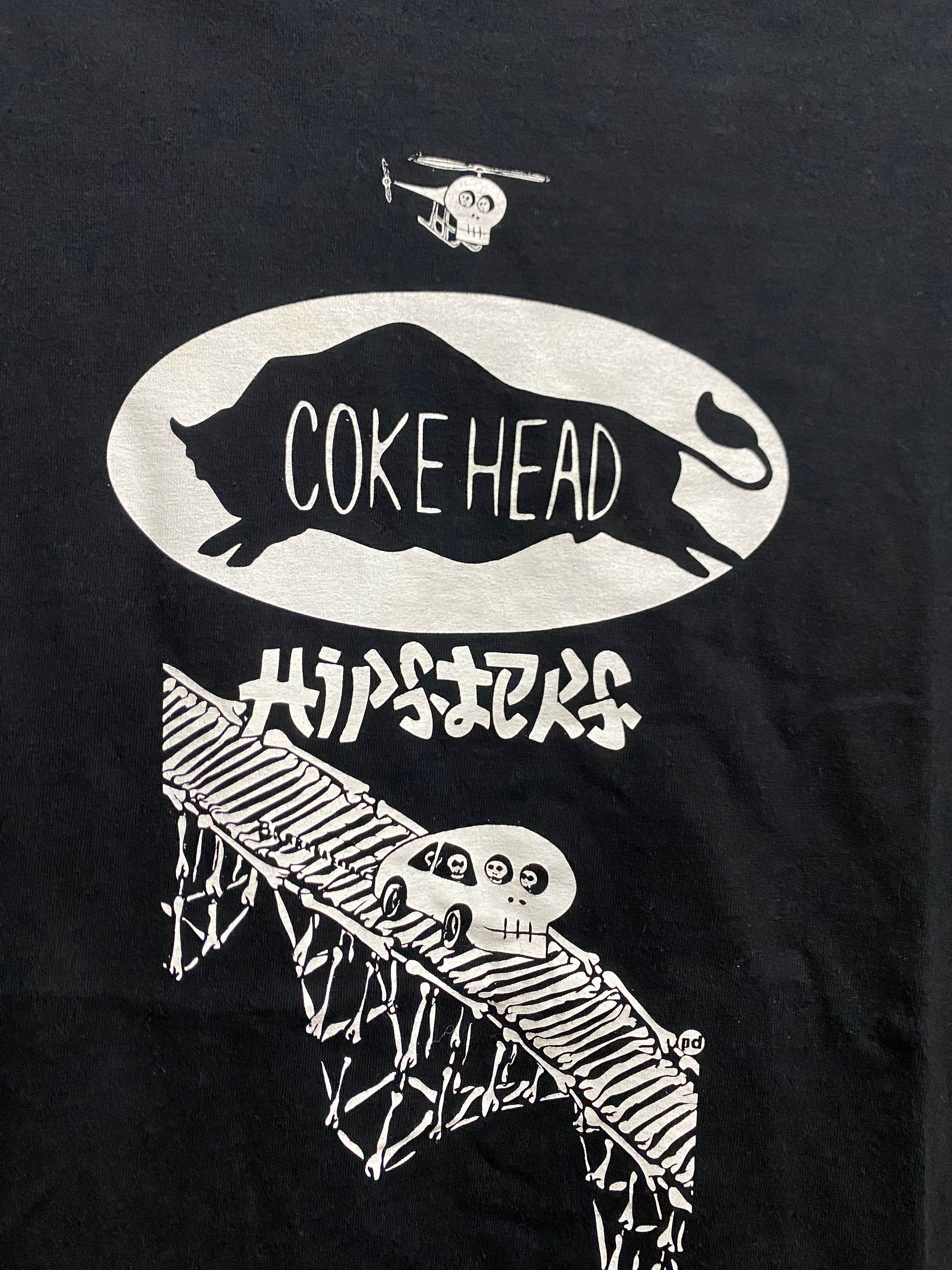 COKEHEAD HIPSTERS Tシャツ XL SKULL SKATES Vintage Coke Heads Skull Skates Tee/ Street Fashion / Skate