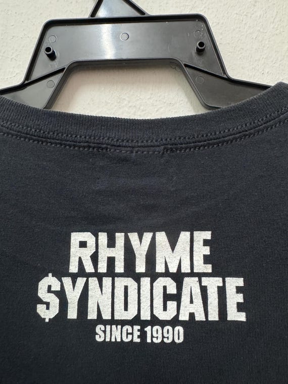 Vintage 90's Rhyme Syndicate Ice T Hip Hop Group Rap Tees/vintage
