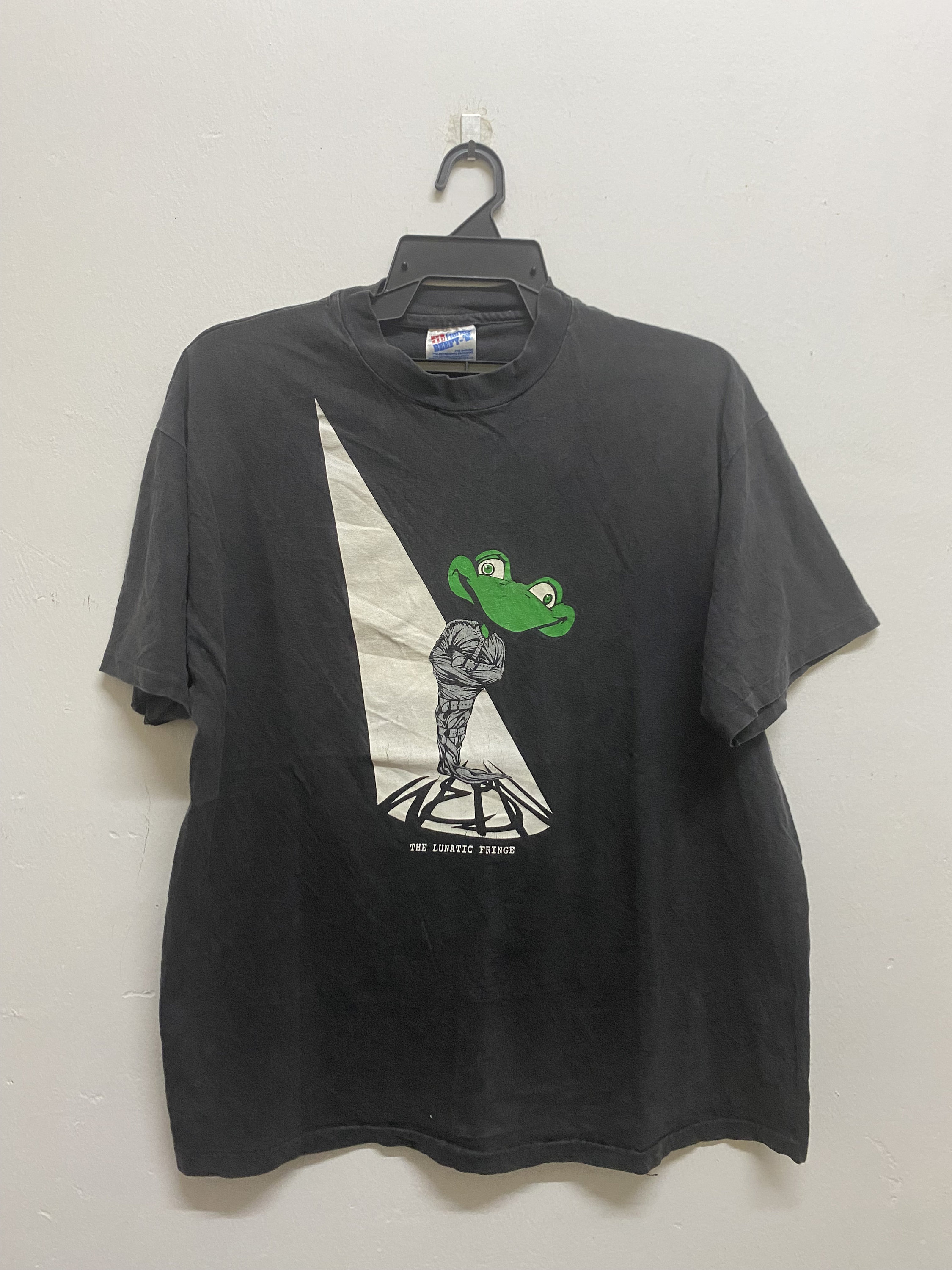 90s the lunatic fringe Tシャツ バンT ブラック　音楽 Vintage 90's the Lunatic Fringe Band Tees / Vintage Band T