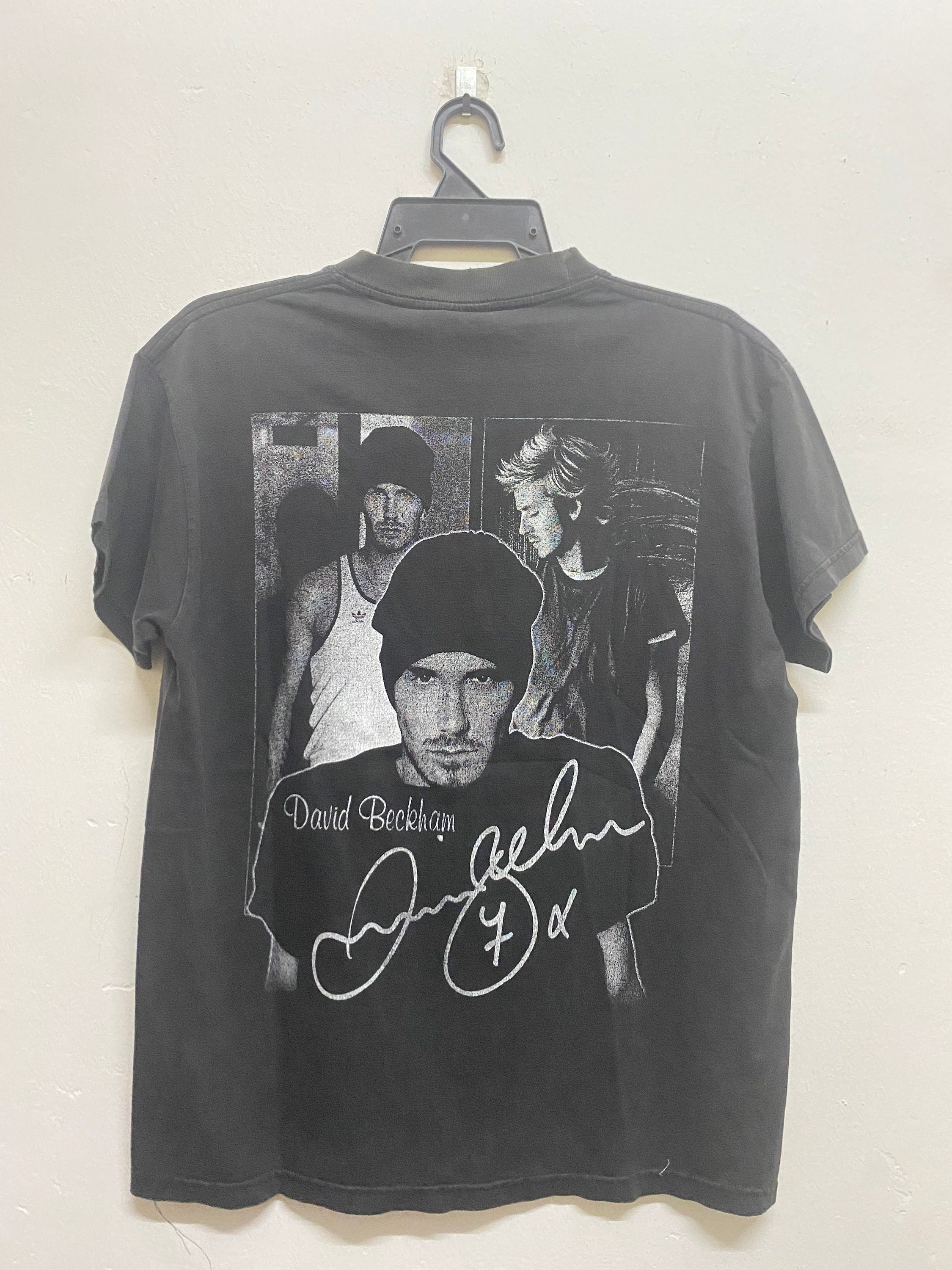 Vintage David Beckham Graphic T Shirt Rap Tee Bootleg
