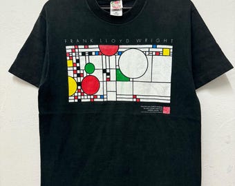 90s Frank Lloyd Wright 偉人プリントTシャツ XL 古着 90s Frank Lloyd Wright 偉人プリントTシャツ XL 古着
